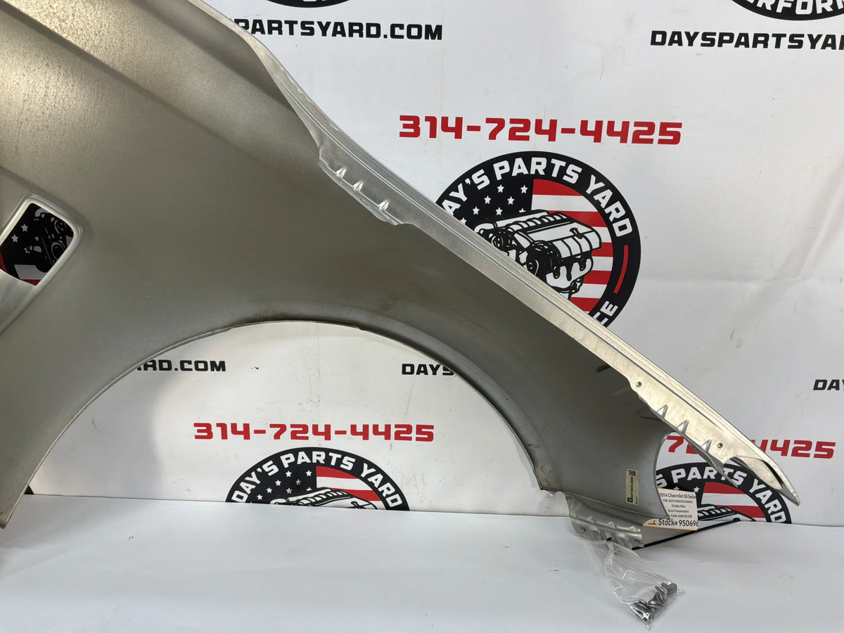2014 Chevy SS Sedan LH Driver Front Fender Silver OEM