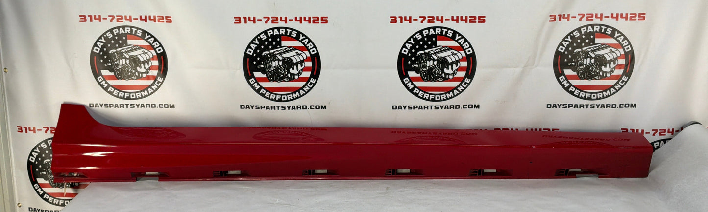 2014 Chevy SS Sedan RH Passenger Rocker Molding Side Skirt Panel Trim Red OEM