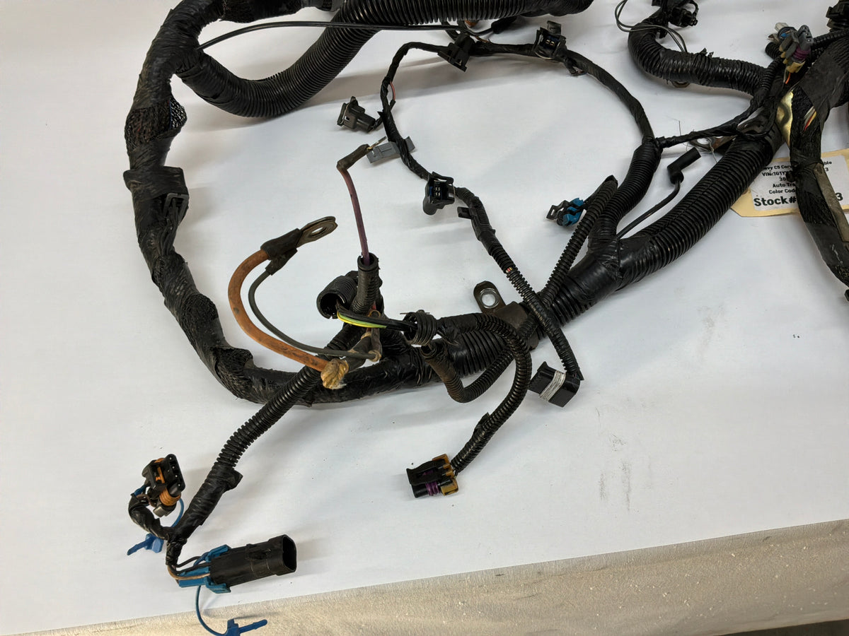 2002 Chevy C5 Corvette Convertible Engine Motor Automatic Transmission Wire Wiring Harness OEM