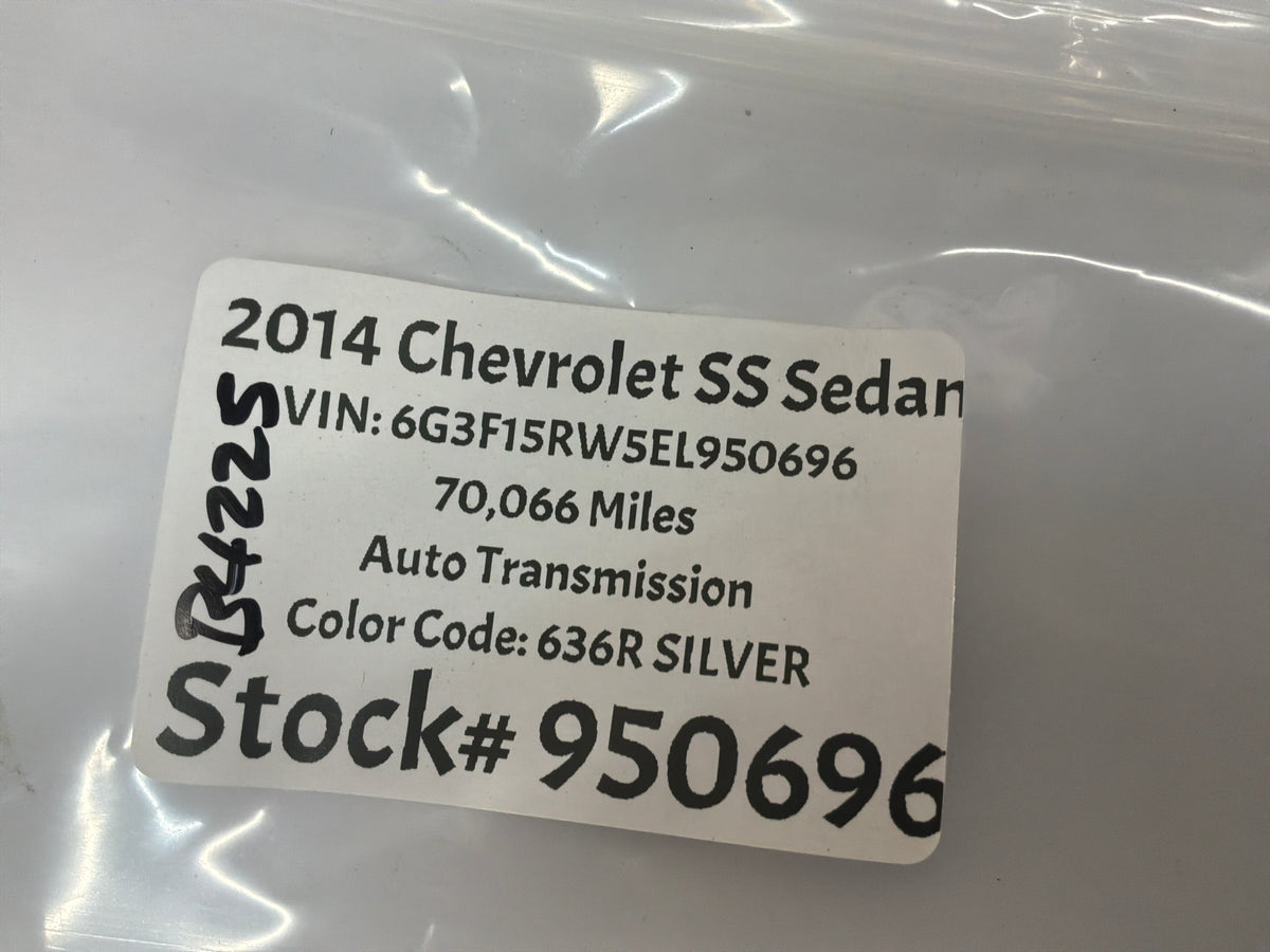 2014 Chevy SS Sedan Rear Trunk Deck Lid Bowtie Emblem Badge Logo OEM