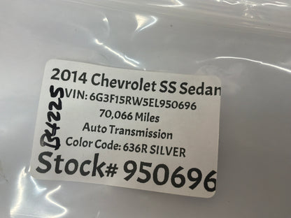 2014 Chevy SS Sedan Rear Trunk Deck Lid Bowtie Emblem Badge Logo OEM