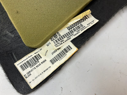 2002 Chevy C5 Corvette Convertible Rear Seat Back Inner Riser Carpet Black OEM