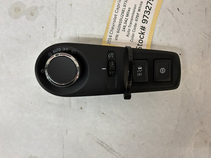 2014 Chevy Caprice PPV Headlight Lamp Light Switch w/ Trim Plate OEM