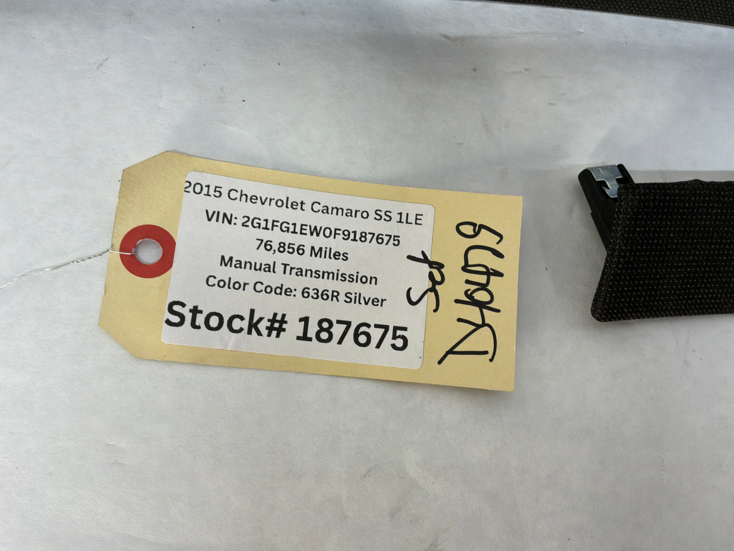 2015 Chevrolet Camaro SS 1LE Cloth Dash Panel Trims Moldings Inserts 2 pc OEM