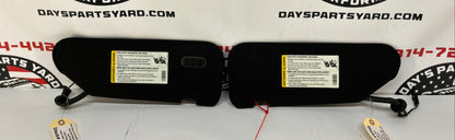 2007  Chevy C6 Corvette Convertible Sunvisors Sun Shades Visors Ebony Black OEM