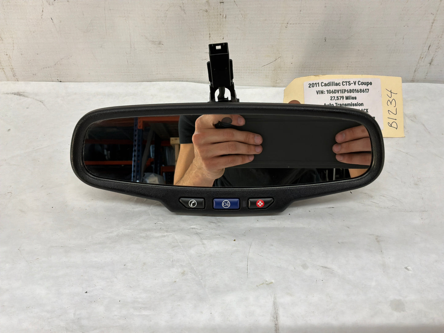 2011 Cadillac CTS-V Coupe Rearview Mirror OnStar OEM