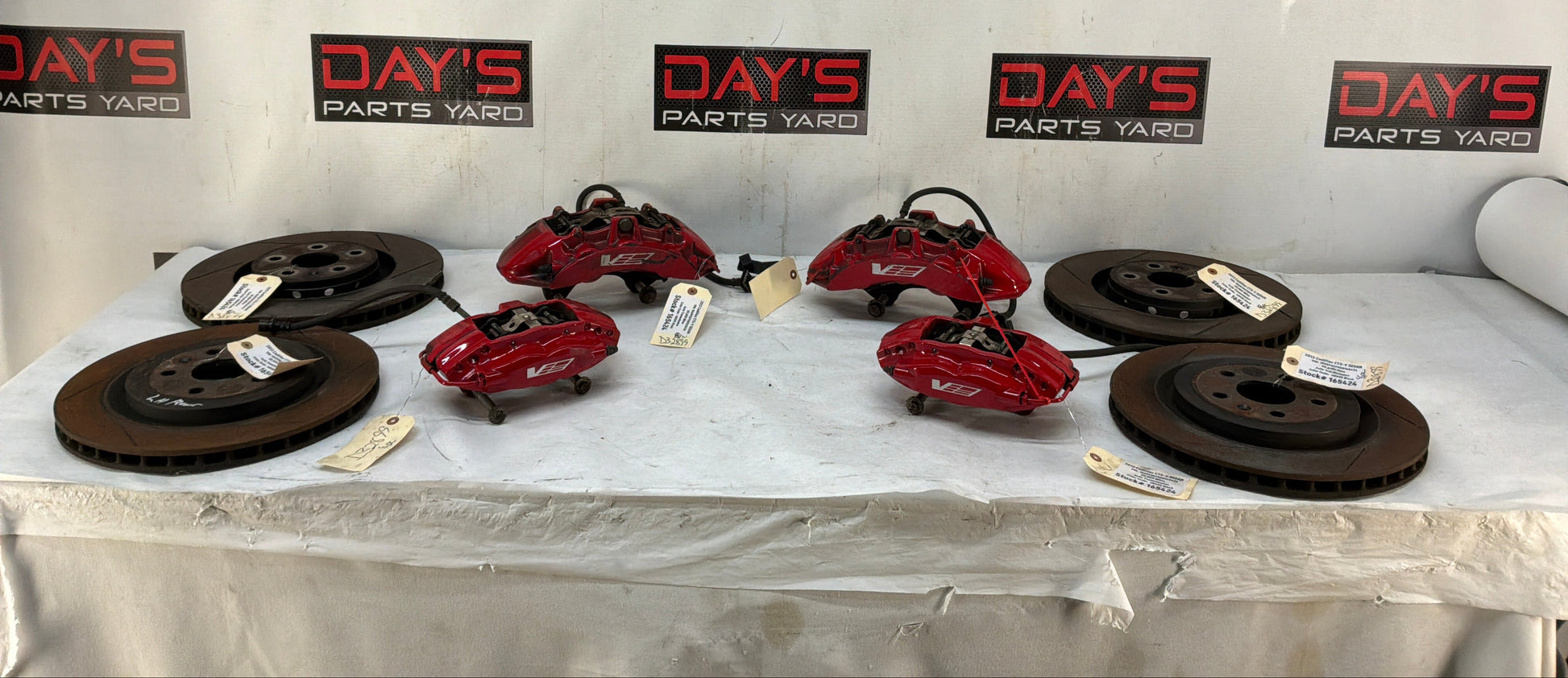 2013 Cadillac CTS-V Sedan Front & Rear Brake Caliper and Rotors - Day's Parts Yard