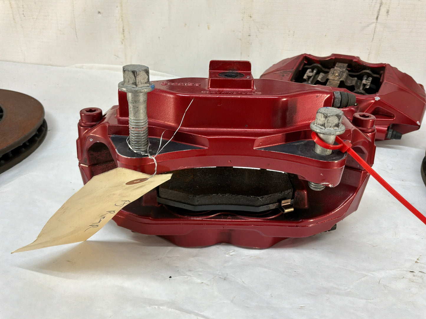 2016 Cadillac ATS-V Coupe Rear Brembo Rear Brake Calipers and Rotors OEM