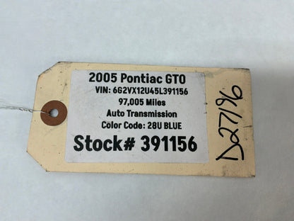 2005 Pontiac GTO Engine Motor Coolant Radiator OEM