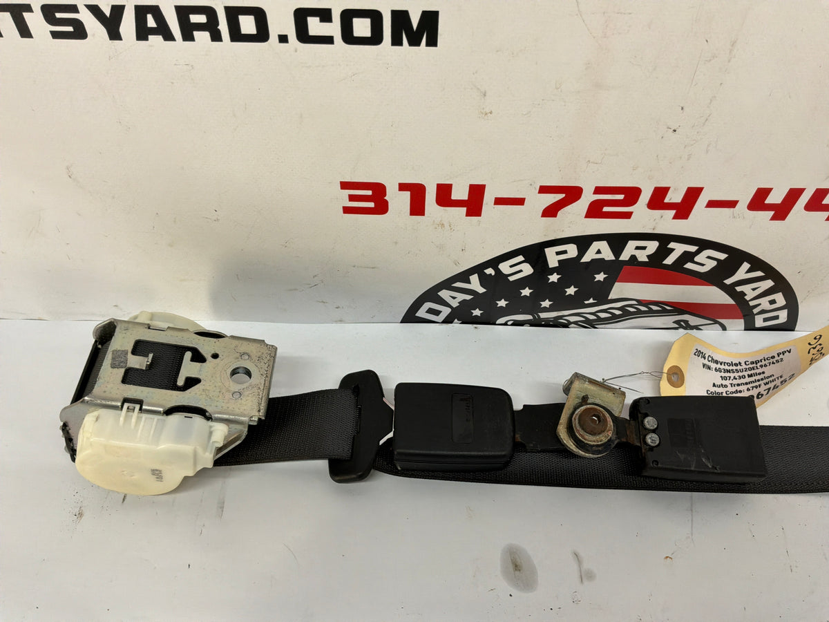 2014 Chevy Caprice PPV Rear Seatbelt Seat Belt Retractor Set OEM
