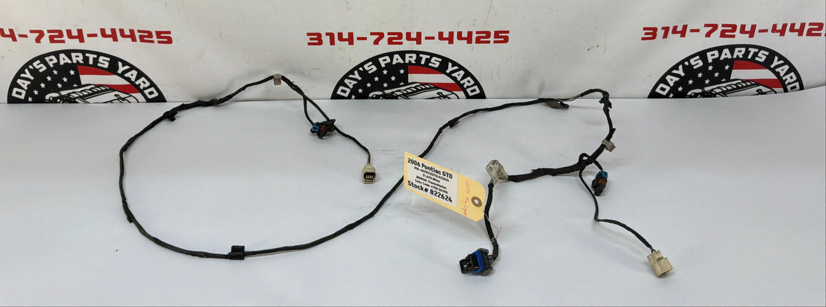 2006 Pontiac GTO Front Bumper Fog Light Lamp Wire Wiring Harness OEM