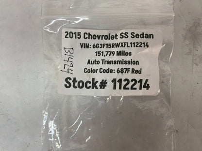 2015 Chevy SS Sedan Jump Starter Positive Post Battery Circuit Fuse Block OEM