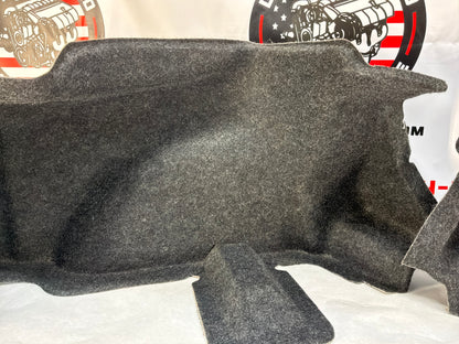 2013 Chevy Camaro 1LE RH & LH Interior Quarter Panel Trunk Compartment Felt Carpet Liner OEM