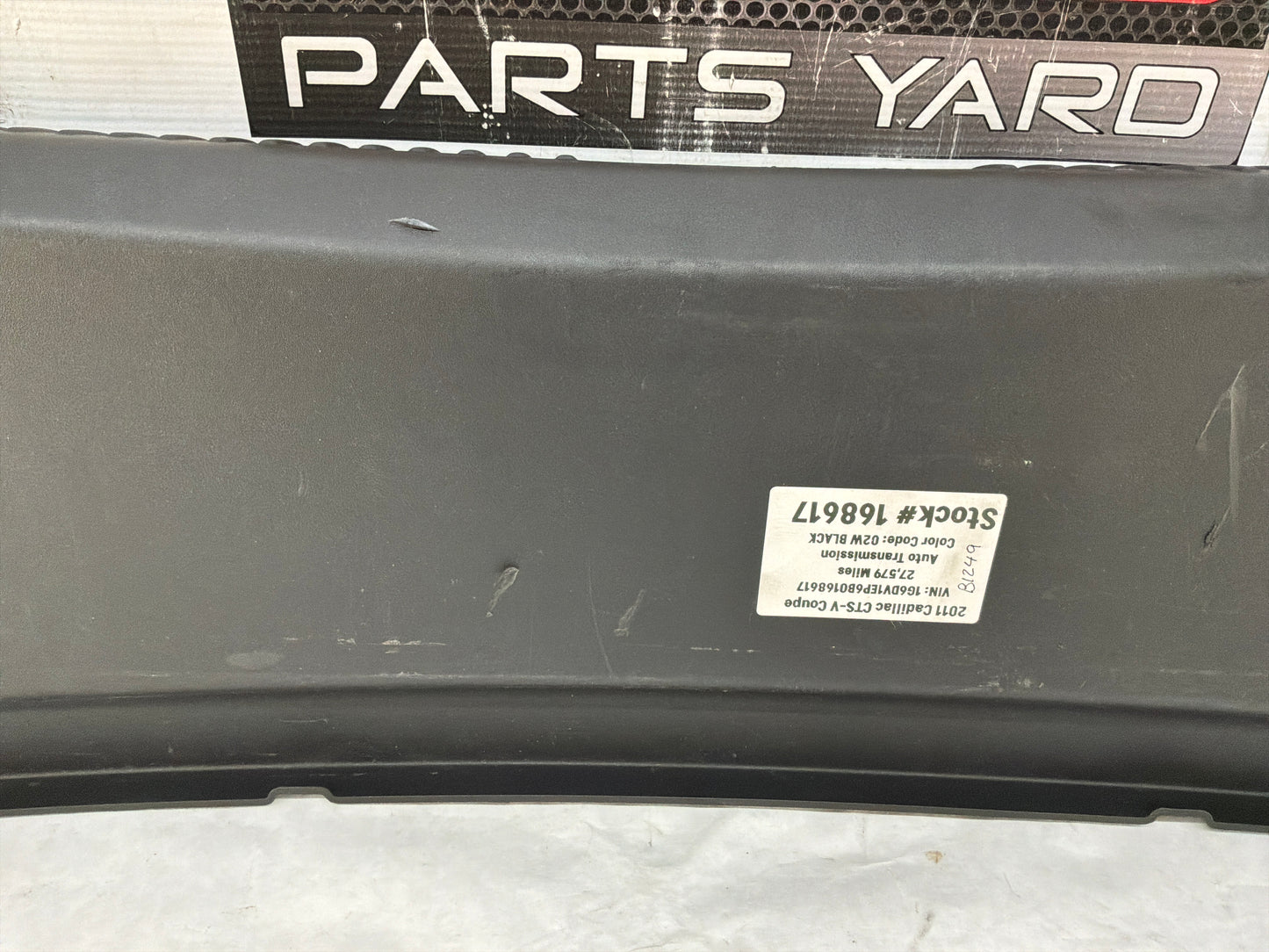 2011 Cadillac CTS-V Coupe Rear Trunk Cargo Compartment Sill Plate Panel OEM