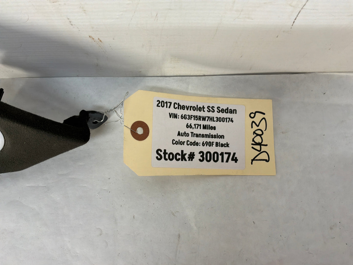 2017 Chevy SS Sedan Instrumental Dash Panel Suede Trim Engine Start Button OEM