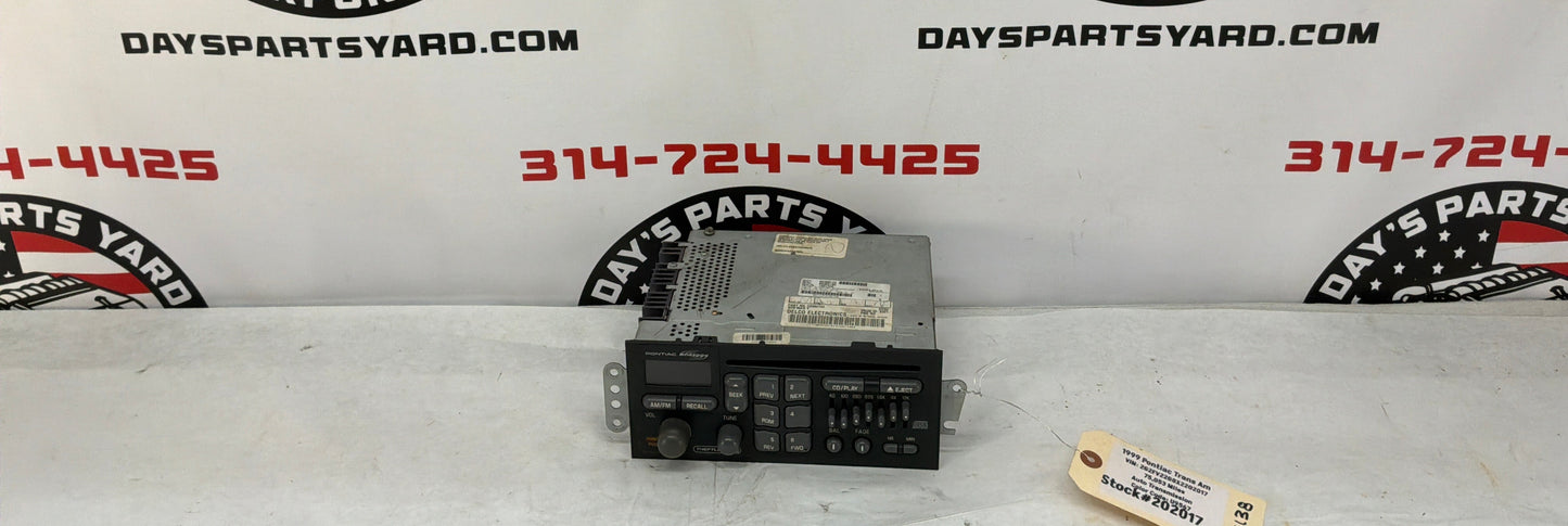1999 Pontiac Trans Am WS6 Radio /CD Player OEM