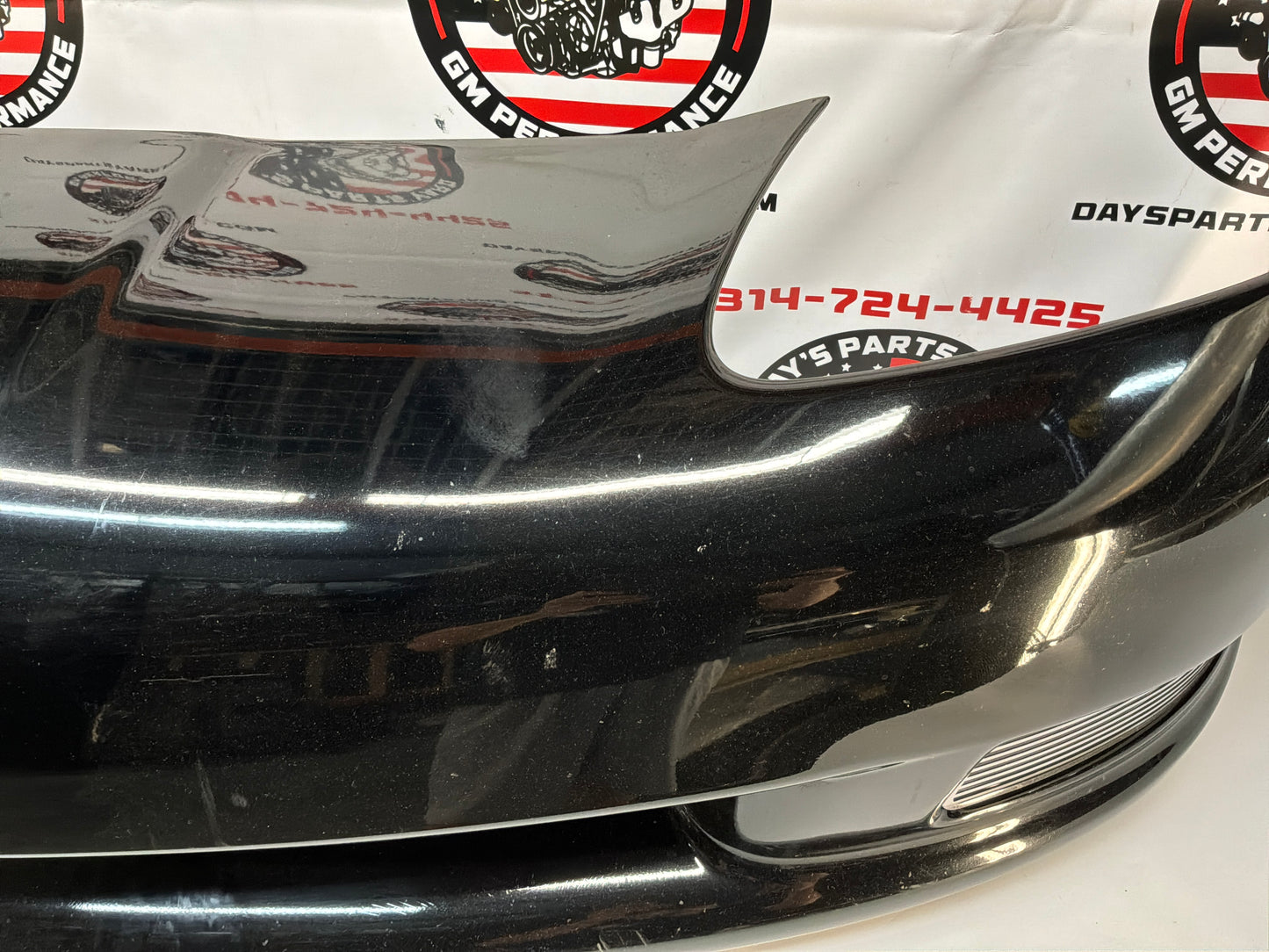 2007 Chevy C6 Corvette Convertible Complete Front Bumper Cover Panel Black OEM
