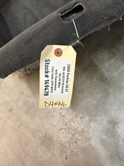 2008 Pontiac G8 Complete Interior Floor Carpet OEM