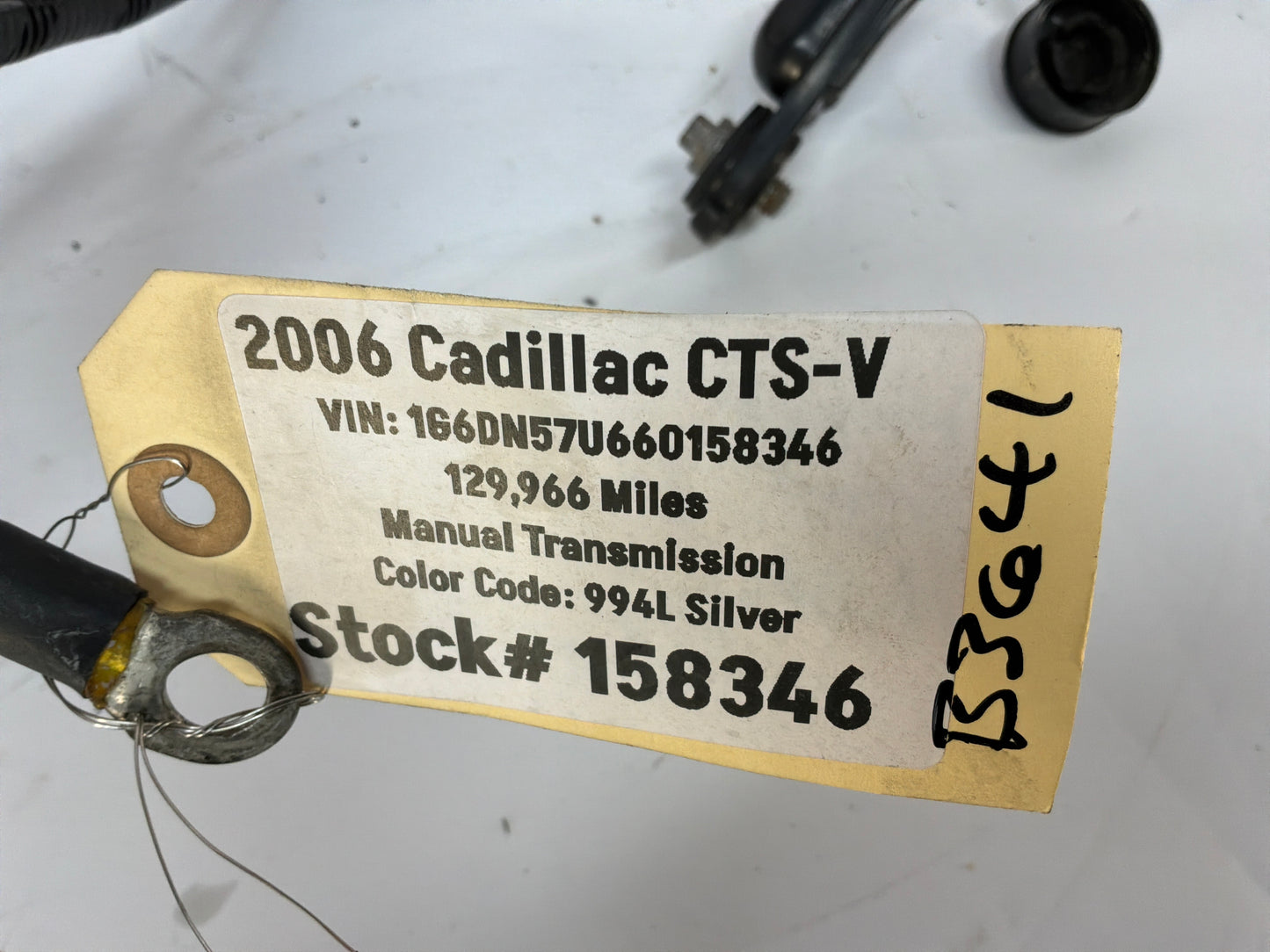 2006 Cadillac CTS-V Negative Battery Terminal Extension Ground Cable Wire OEM