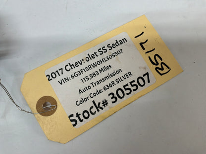 2017 Chevy SS Sedan LH Driver Exterior Front Door Handle Silver OEM