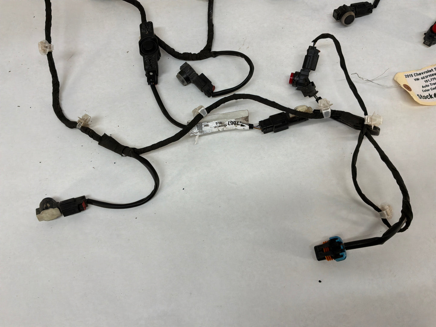 2015 Chevy SS Sedan Rear Bumper Wire Wiring Harness w/Parkin g Assist Alarm Sensor OEM