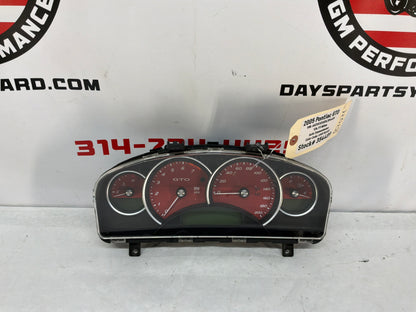 2005 Pontiac GTO Red Instrument Panel Gauge Cluster Speedometer OEM