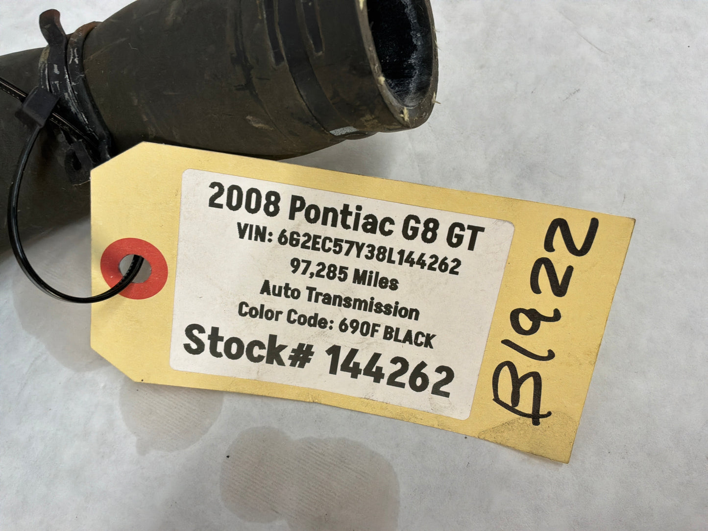 2008 Pontiac G8 GT Lower Radiator Hose OEM