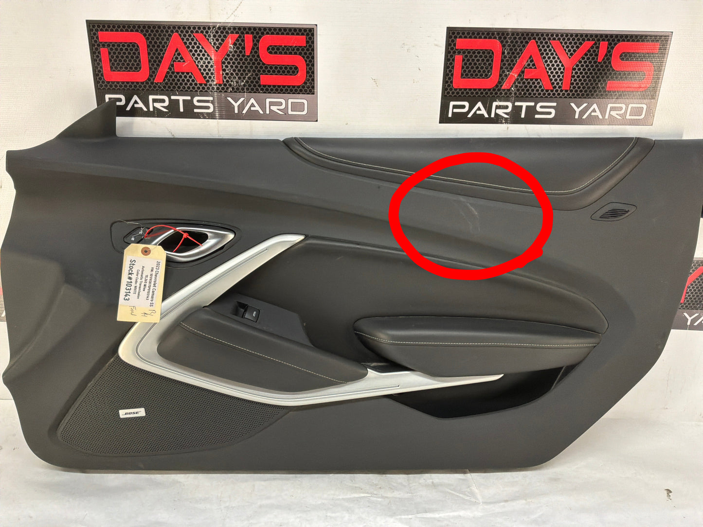 2023 Chevy Camaro SS RH Passenger Interior Door Panel Trim OEM