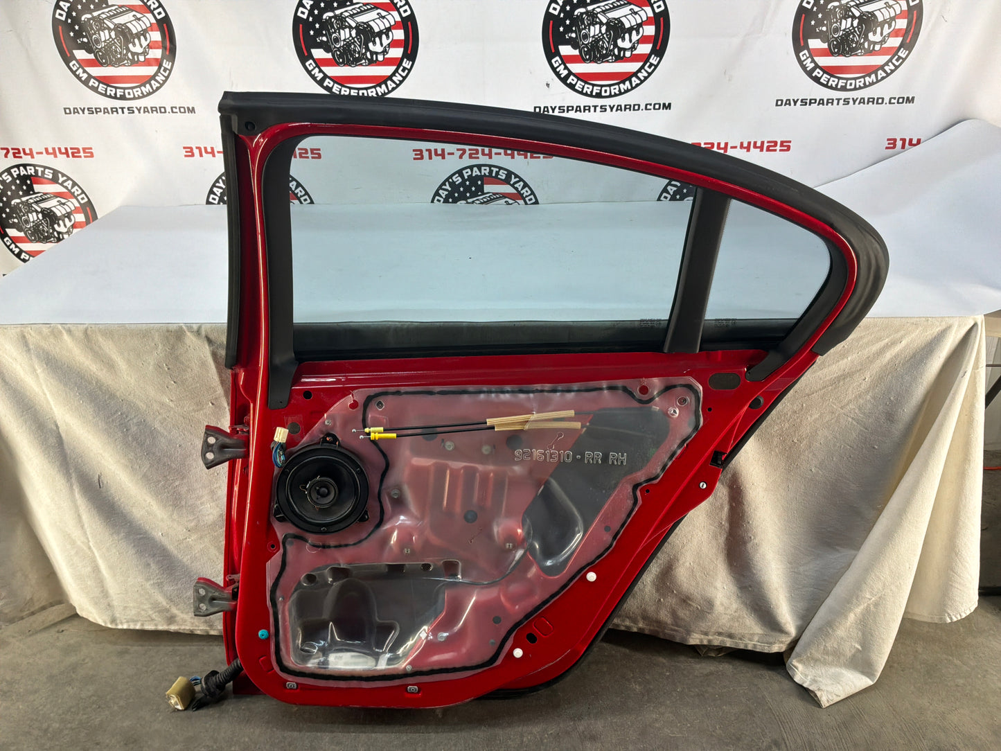 2008 Pontiac G8 GT RH Passenger Rear Exterior Outside Door Red OEM