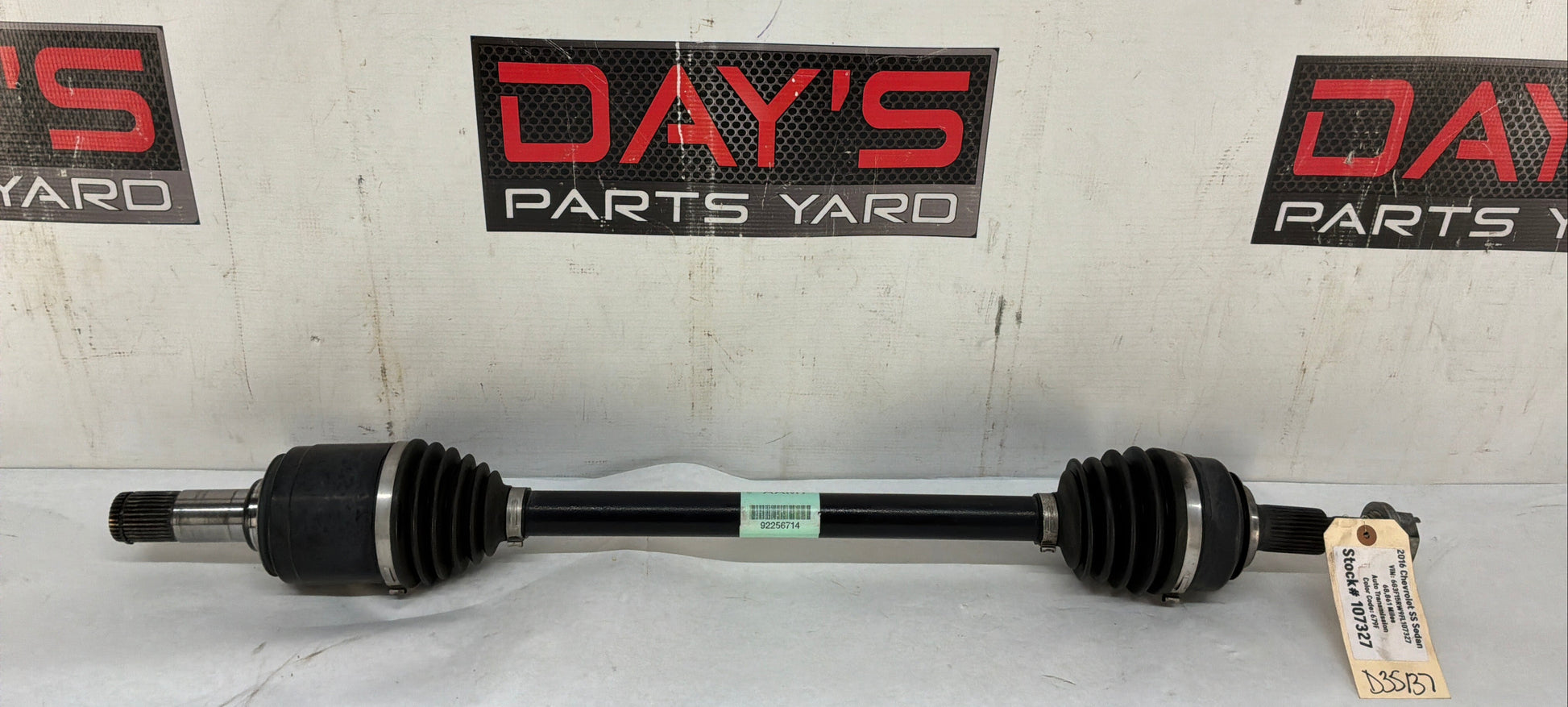 2016 Chevy SS Sedan LH Driver Rear CV Axle Half Shaft OEM - Day's Parts Yard