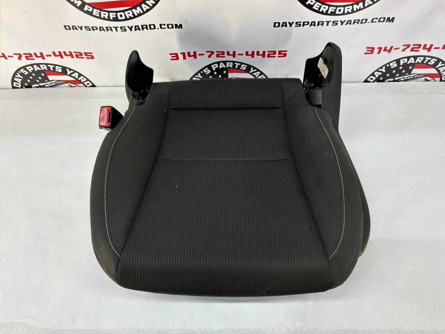 2014 Chevy Camaro LH Driver Front Seat Bottom Black Clothe OEM