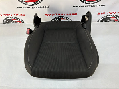 2014 Chevy Camaro LH Driver Front Seat Bottom Black Clothe OEM
