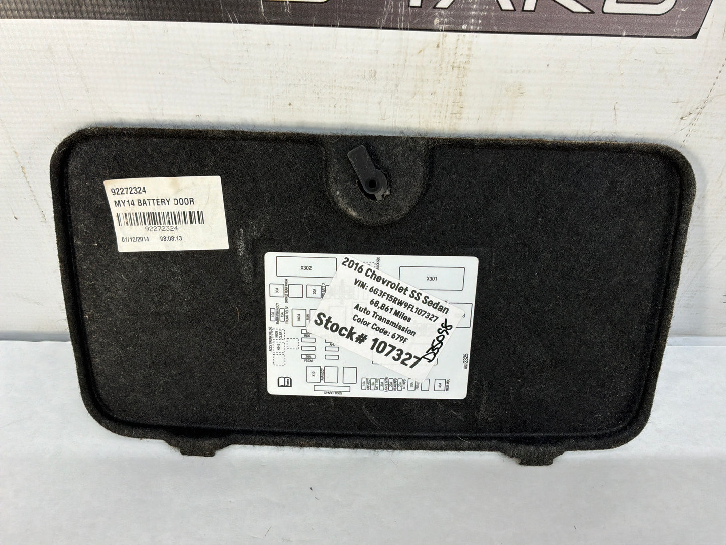 Felt fuse door - Day's Parts Yard
