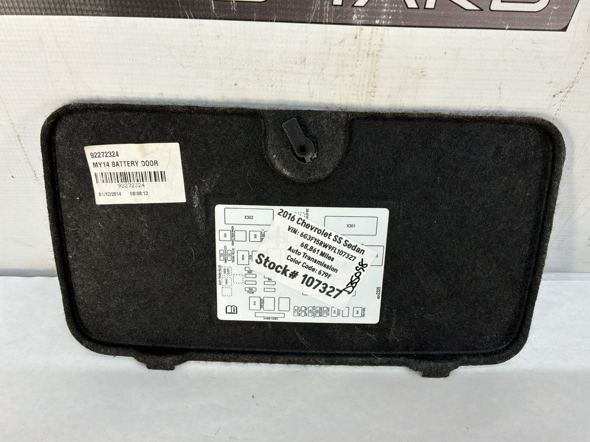 Felt fuse door - Day's Parts Yard