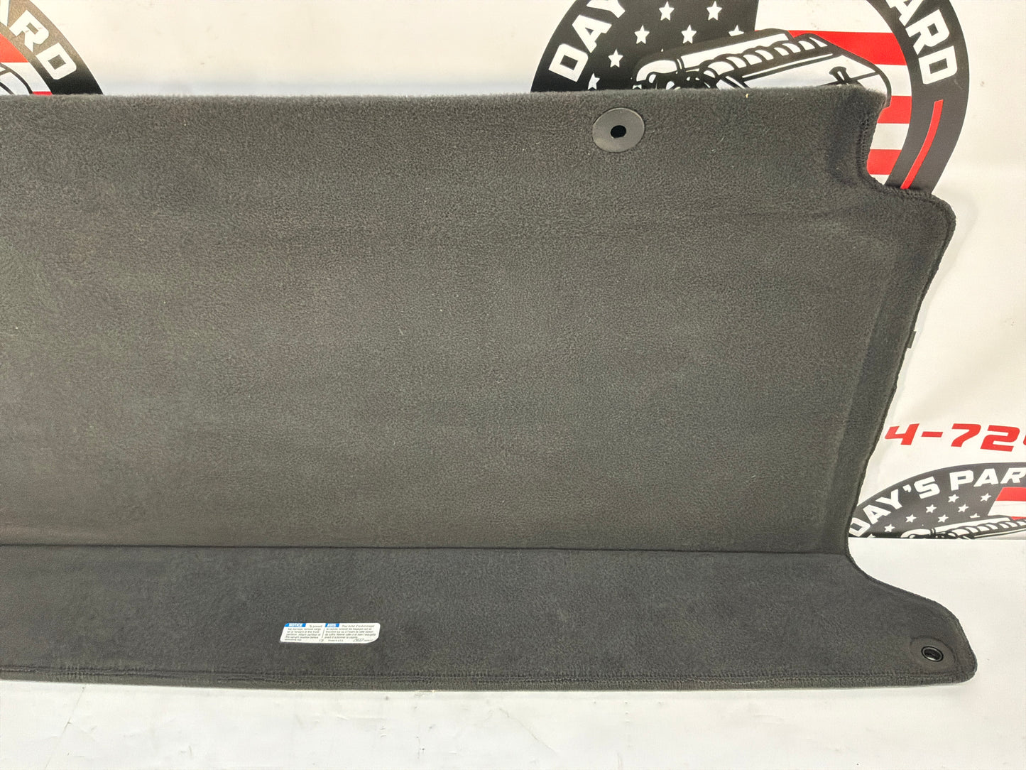 2007 Chevy C6 Corvette Convertible Rear Trunk Hatch Cover Floor Mat Factory OEM