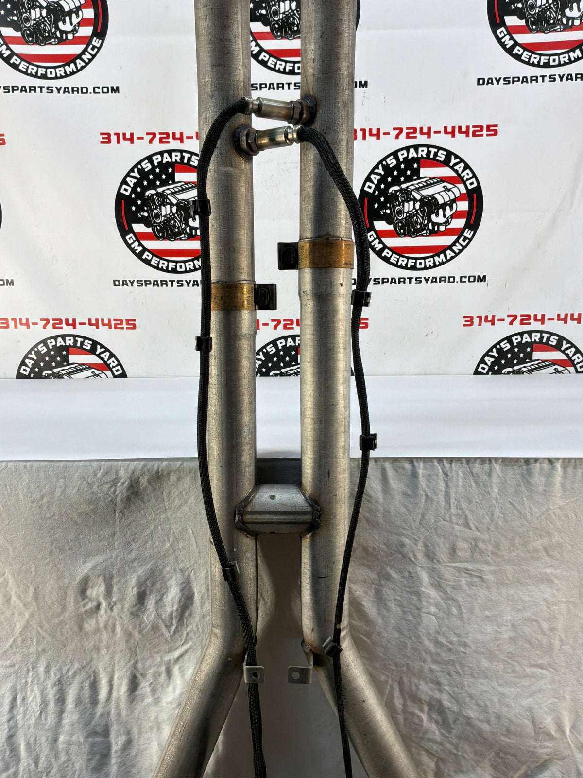 2002 Chevy C5 Corvette Factory OEM Exhaust Mid H Pipe w/ Catalytic Converters
