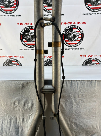 2002 Chevy C5 Corvette Factory OEM Exhaust Mid H Pipe w/ Catalytic Converters