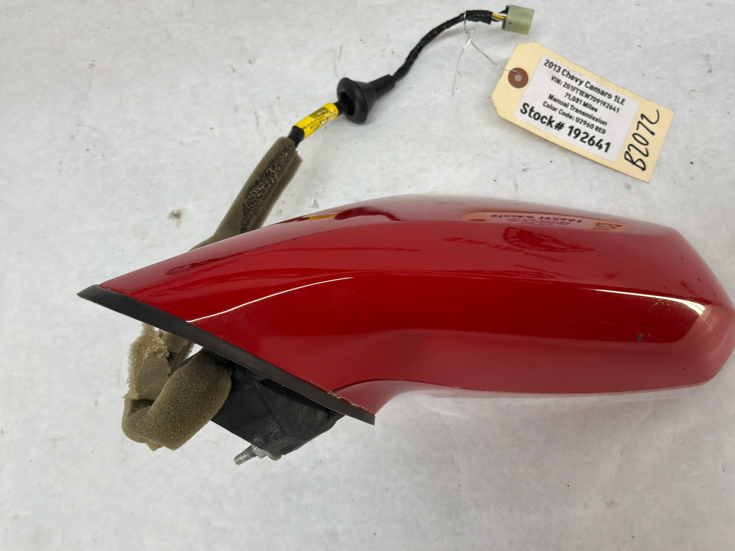 2013 Chevy Camaro 1LE LH Driver Exterior Outside Mirror Red OEM