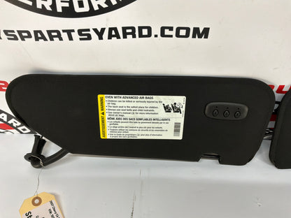2007  Chevy C6 Corvette Convertible Sunvisors Sun Shades Visors Ebony Black OEM