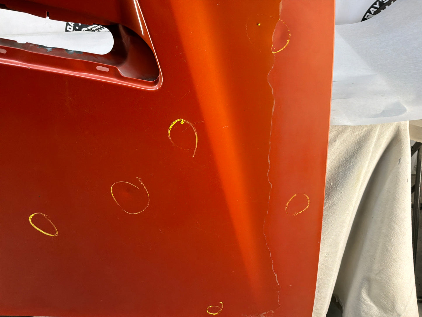 2008 Pontiac G8 Base Hood Assembly OEM Orange