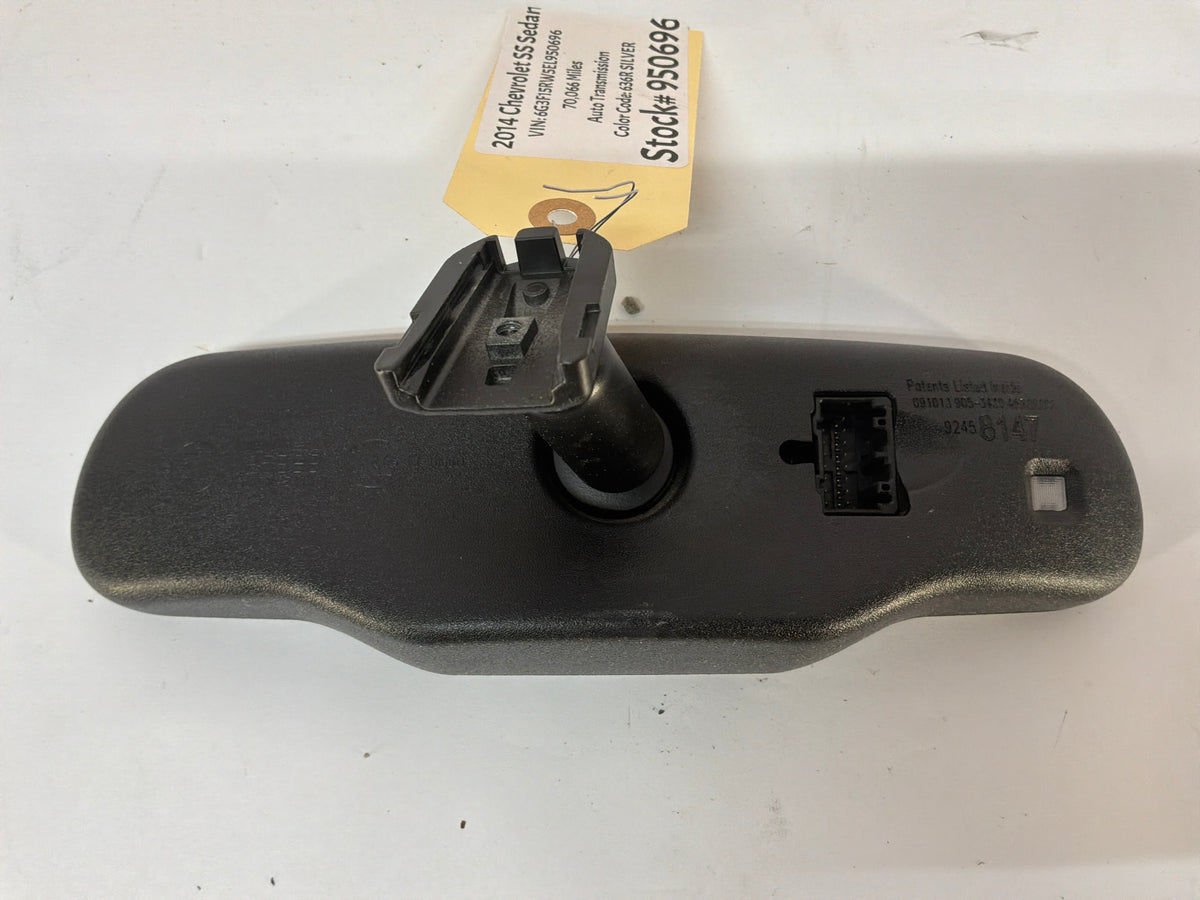 2014 Chevy SS Sedan Rear View Rearview Mirror Auto Dimming & OnStar OEM