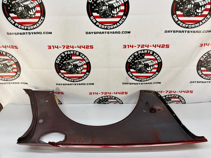 2002 Chevy C5 Corvette LH Driver Rear Quarter Fender Panel Red OEM