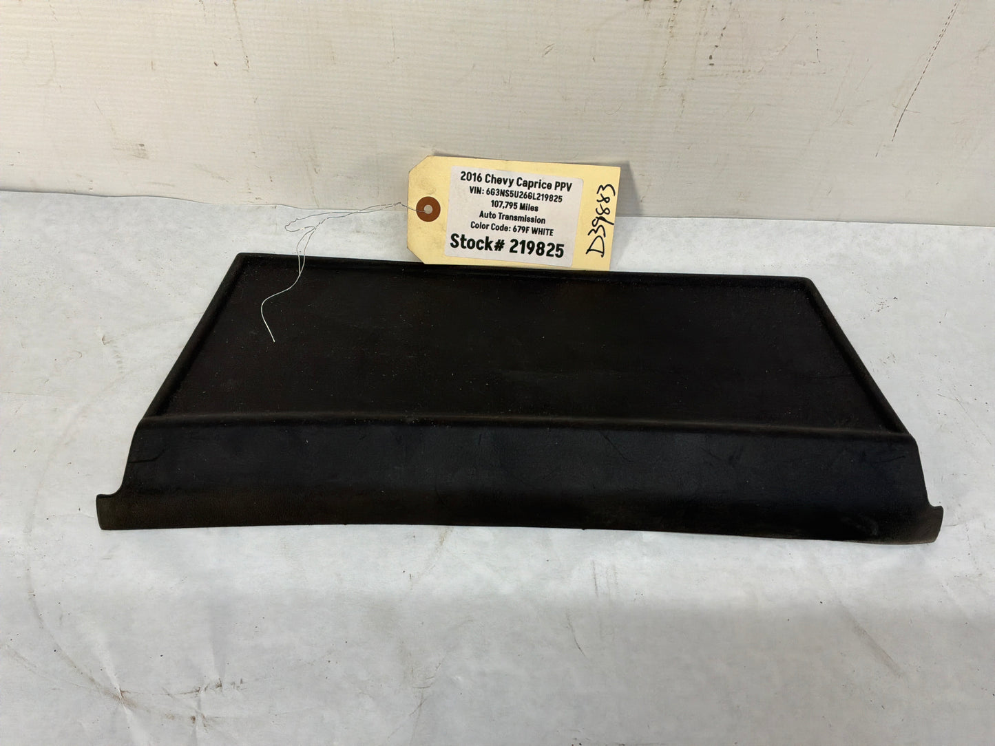 2016 Chevy Caprice PPV Glove Box Rubber Mat Insert OEM