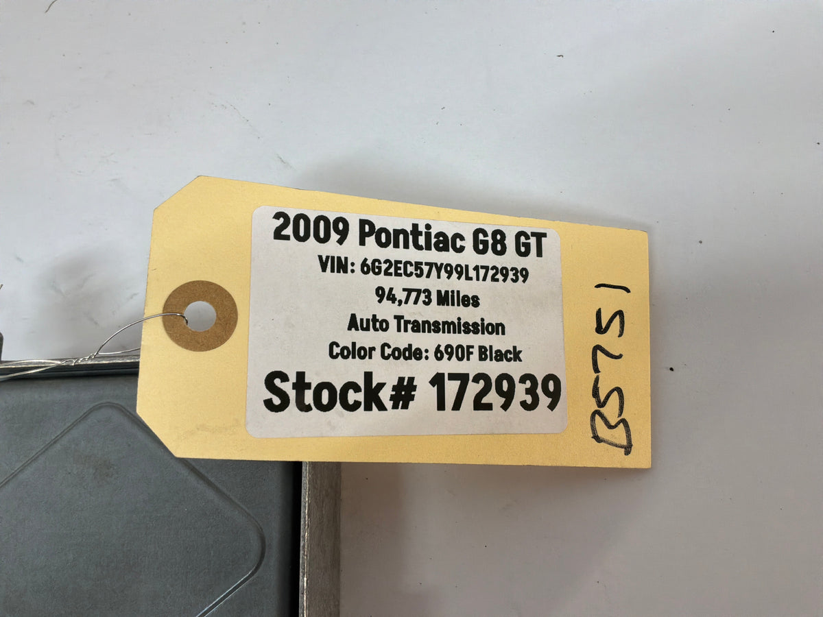 2009 Pontiac G8 GT SRS Safety Restraint Control Module Unit OEM. - Day's Parts Yard