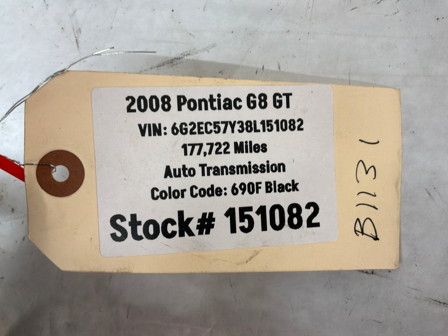 2008 Pontiac G8 GT RH Passenger Rear Suspension Shocks Strut Absorber Assembly OEM