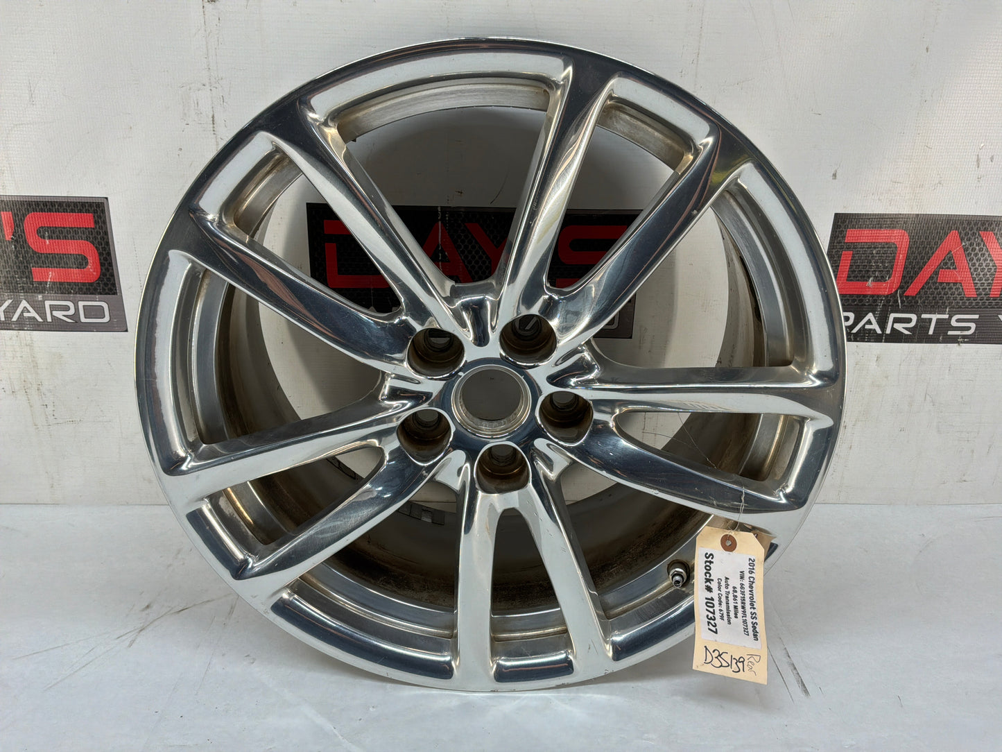 2014 Chevy SS Sedan Factory OEM Rear Wheel 19X9 - Day's Parts Yard