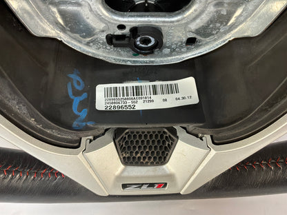 2013 Chevy Camaro ZL1 Steering Wheel w/ Buttons Black Leather OEM