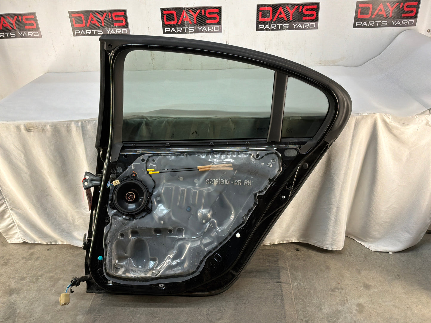 2009 Pontiac G8 GTRH Passenger Rear Exterior Door Black OEM - Day's Parts Yard