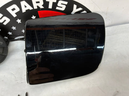 2007 C6 Corvette Convertible Gas Fuel Tank Filler Door Lid Cover w/ Cap  Black OEM