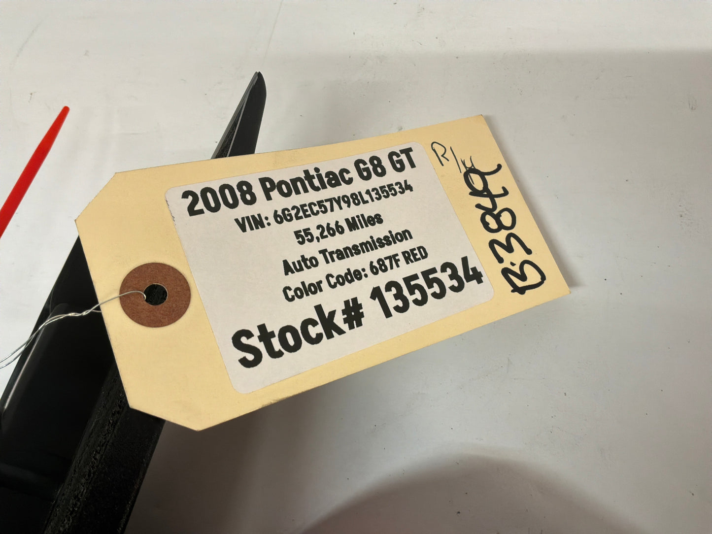 2008 Pontiac G8 GT RH Passenger Exterior Side Door Mirror Red OEM